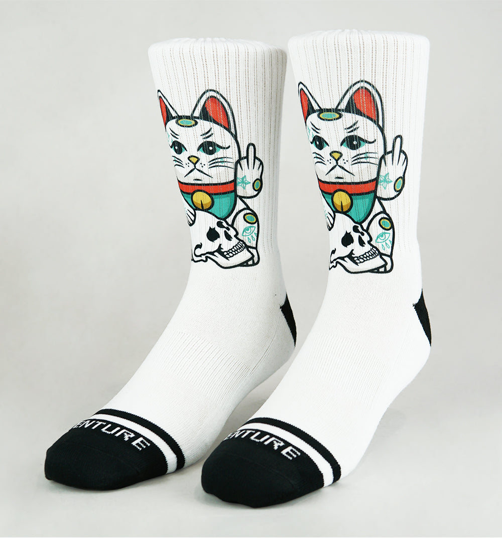 ANGRY CAT SOCKS