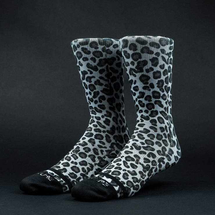 White Leopard Socks