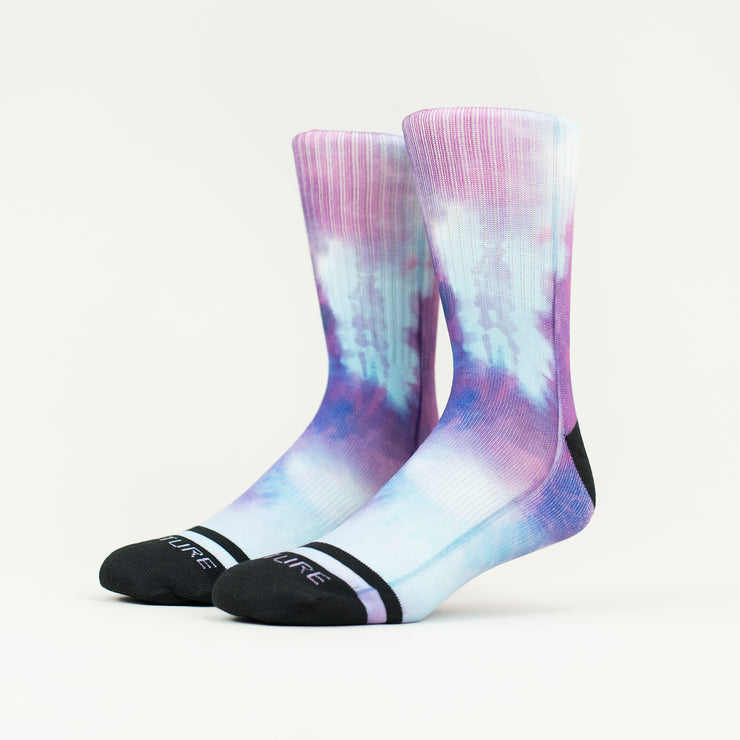 Purple Rain Tie Dye Socks